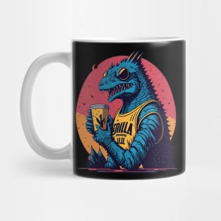 Retro Godzilla Mug